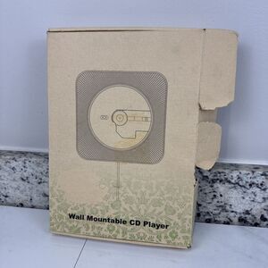 KC-808 Wall Mountable CD Player Bluetooth Speaker USB Portable Phone Jack Aux